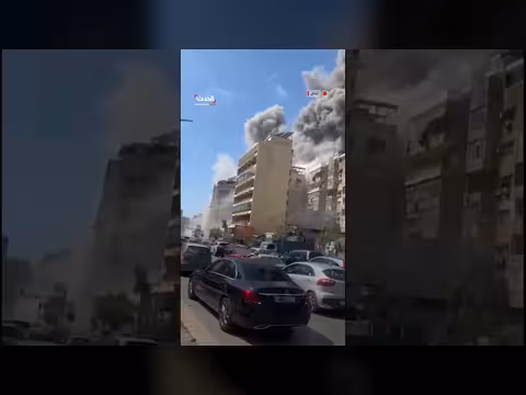 الجيش الإسرائيلي يشن غارة على كورنيش المزرعة في لبنان