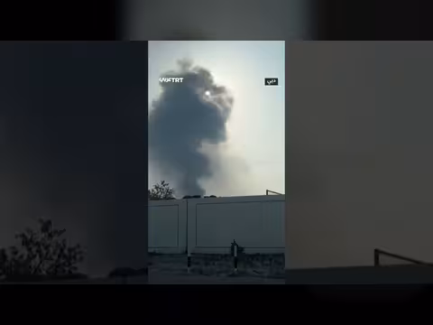 حريق بطائرة مسيرة قرب مطار دبي الدولي