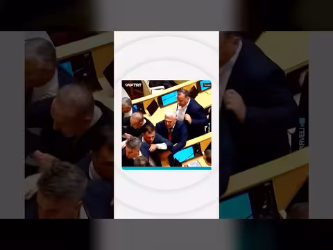 عراك بالأيدي في البرلمان الجورجي
