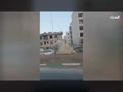 تدمير مقر قوات الأمن في الأحواز جنوب غرب إيران