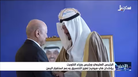 العليمي: مقاربة دولية شاملة لردع الإرهاب وضمان أمن الملاحة البحرية