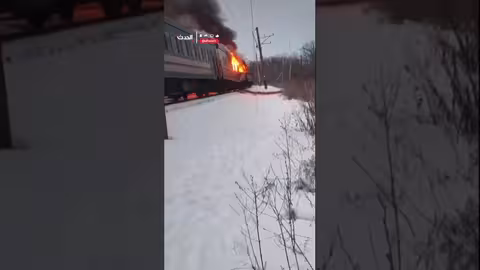 هجوم روسي بطائرة مسيرة على قطار في خاركيف