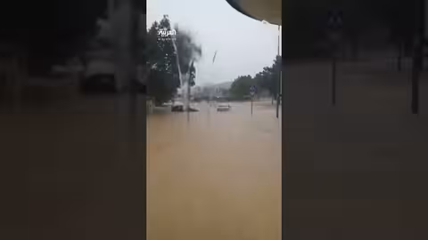 فيضانات مدمرة تجتاح إقليم كتالونيا بإسبانيا - مشاهد جوية