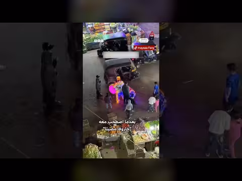 مسحراتي وخروف مزين بالأضواء يجذبان الأهالي في الدقهلية