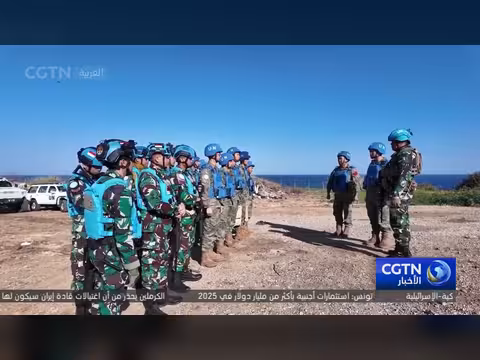 قوات حفظ السلام الصينية تساهم في تأمين مقر اليونيفيل في لبنان