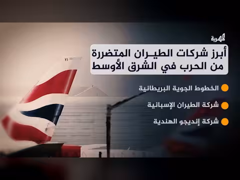 أبرز شركات الطيران المتضررة من الحرب في المنطقة