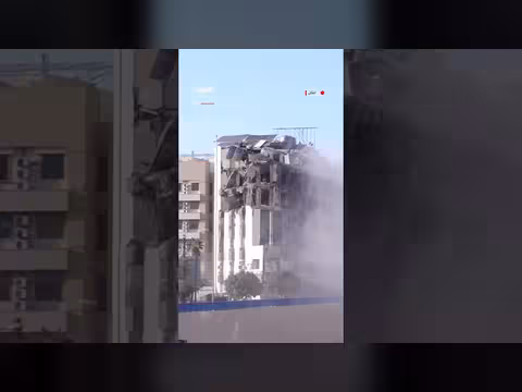 تفجير مبنى في بيروت إثر غارة إسرائيلية