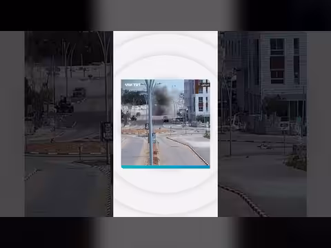 سقوط شظايا صواريخ في إسرائيل