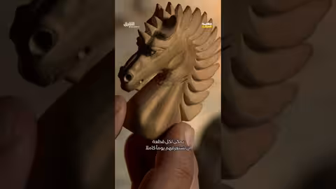 صناعة قطع الشطرنج اليدوية: مهارة وحرفية يمنية