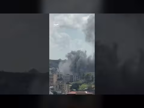 انفجار هائل في النبطية بعد قصف إسرائيلي