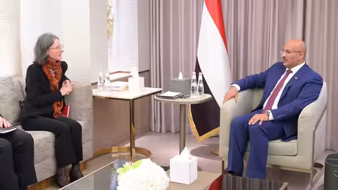 طارق صالح يناقش مع السفيرة الفرنسية جهود الاستقرار والأمن البحري