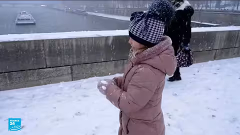 تساقط الثلوج يعطل حركة المرور في باريس