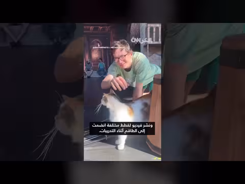 قطة تسرق الأضواء خلال عرض مسرحية روميو وجولييت