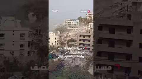 مسيرة إسرائيلية تقصف آليات بجنوب لبنان