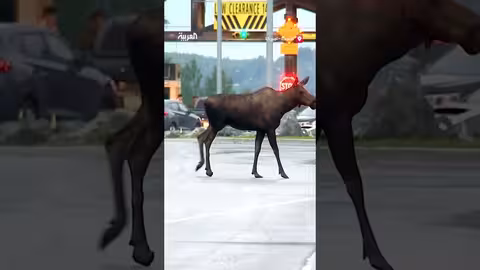 حيوانات برية تظهر قرب مقر قمة ألاسكا