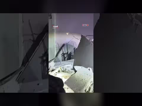 غارة إسرائيلية على فندق في الحازمية ببيروت. . وفرق الإنقاذ تعمل