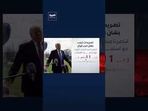 تسلسل تصريحات ترمب حول حرب إيران