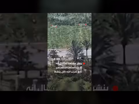 استهداف عنصر تابع لحزب الله