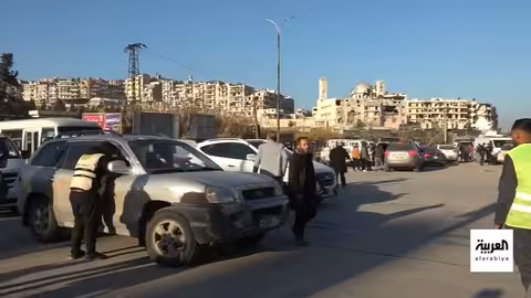 هجوم مسيرة على مبنى محافظة حلب أثناء مؤتمر صحفي