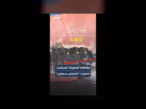 كوريا الجنوبية تنشر مشاهد لهجوم على سفينة في مضيق هرمز