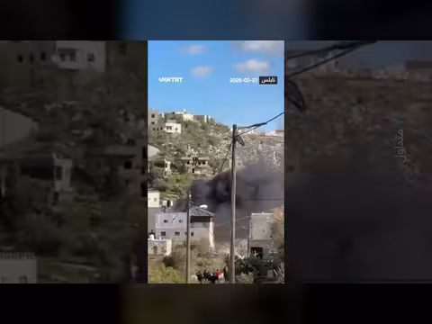 هجوم مستوطنين إسرائيليين على قرية جلّود جنوب نابلس