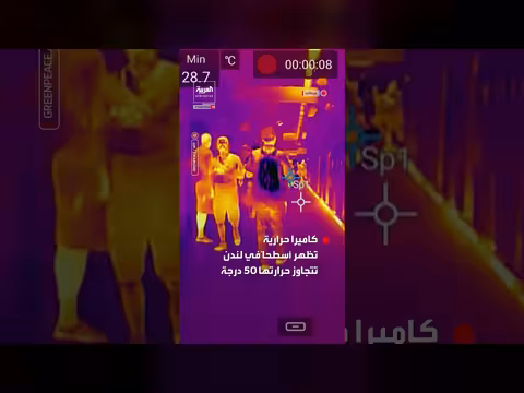 كاميرا حرارية تكشف عن أسطح لندن الساخنة