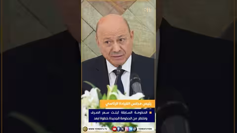 رئيس مجلس القيادة: الحكومة السابقة استقرت على سعر الصرف..وننتظر خطوات أبعد