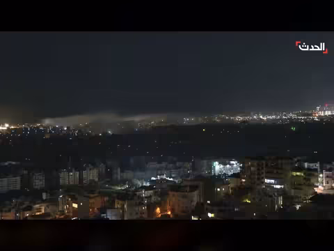 مشاهد لغارات إسرائيلية على الضاحية الجنوبية لبيروت