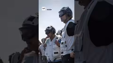 المبعوث الأمريكي يتكلم من حاملة الطائرات لينكولن