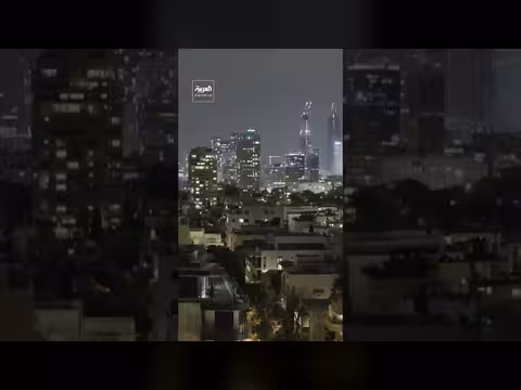 محاولات اعتراض صواريخ إيرانية في إسرائيل