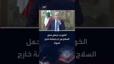 وزير الصناعة اللبناني يؤكد رفض حمل السلاح من قبل جماعات غير تابعة للدولة