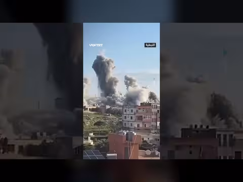 غارة عنيفة على بلدة زفتا في جنوب لبنان