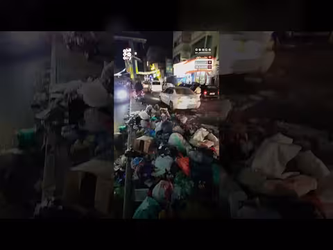 كاميرا الجمهورية توثق تكدس النفايات في تعز