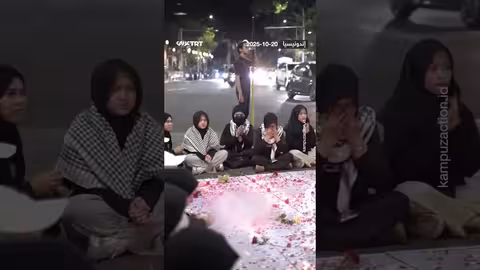 إندونيسيون يحيون ذكرى شهداء غزة في مالانغ