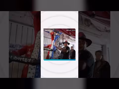 إحراق دمى ترمب ونتنياهو في المكسيك