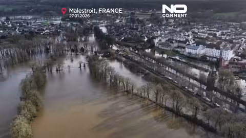 فيضانات في بريتاني الفرنسية بسبب أمطار غزيرة