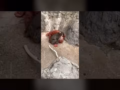 القرد بانش ودميته: بحثاً عن الأمان والحنان