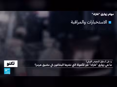 زوارق غارك غير المأهولة في مضيق هرمز