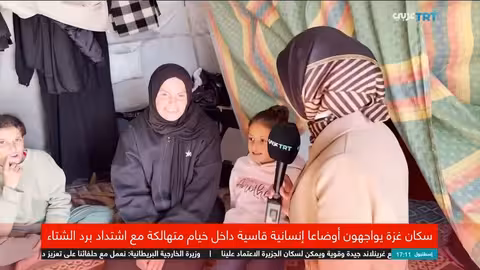 TRT عربي ترصد أوضاع النازحين في خيام غزة
