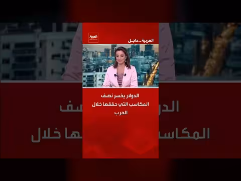 الدولار يخسر نصف مكاسب الحرب