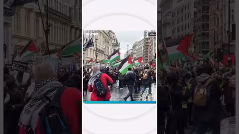 تظاهرات حاشدة في أوروبا تضامناً مع فلسطين