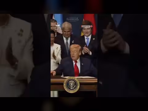 ترمب يوقع إعلانًا لمكافحة الجريمة المنظمة ويُكرّم قادة أمريكا اللاتينية