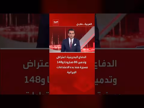 الدفاع البحرينية: تدمير 234 هدفًا جويًا إيرانيًا منذ بدء الهجمات