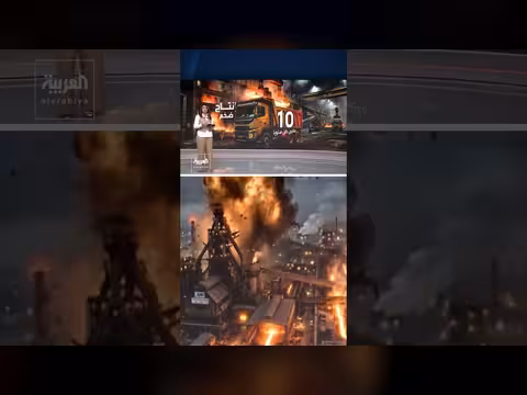 انفجارات عنيفة تضرب مجمع مباركة في إيران