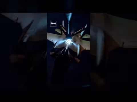 القيادة المركزية الأميركية تنشر صوراً لتزود طائرة F-35 بالوقود جواً