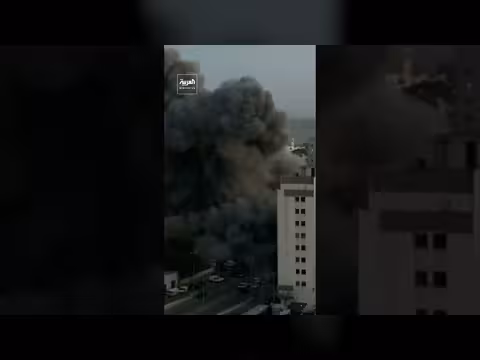 سقوط مبنى في الباشورة ببيروت جراء غارة إسرائيلية