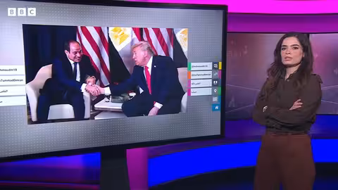 ترامب يمازح السيسي في دافوس