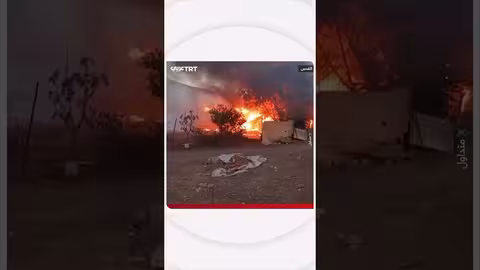 مستوطنون يشعلون النيران في منشآت فلسطينية قرب القدس