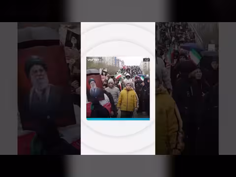 آلاف الإيرانيين يتظاهروا ضد أمريكا وإسرائيل