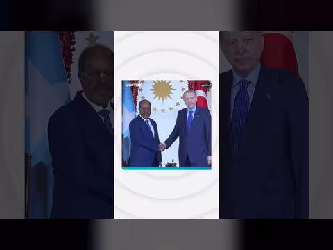 رئيس تركيا يستقبل نظيره الصومالي
